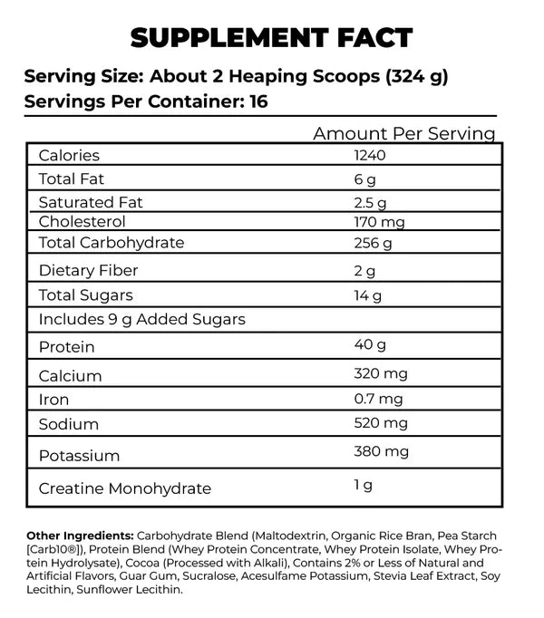 Rule 1 Mass Gainer 12lbs