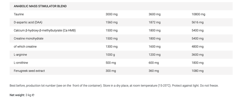 FA XTREME NAPALM MASS